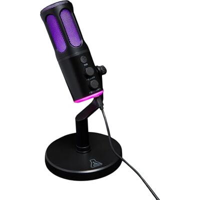 The G-Lab K-Mic Neon Micrófono USB Cardioide de 2 Canal con Soporte y Reducción de Ruido ENC Microfono PC/PS y Micro Gaming Iluminación RGB de 5 Colores para Gaming, Streaming y Podcast The G-Lab K-Mic Neon Micrófono USB Cardioide de 2 Canal con Soporte y Reducción de Ruido ENC Microfono PC/PS y Micro Gaming Iluminación RGB de 5 Colores para Gaming, Streaming y Podcast