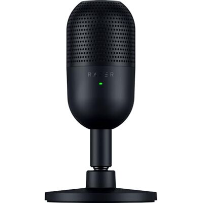 Razer Seiren V3 Mini Micrófono USB ultracompacto micrófono de condensador de 14mm (patrón de captación supercardioide, sensor Tap-to-Mute con indicador LED, amortiguador incorporado) Negro Razer Seiren V3 Mini Micrófono USB ultracompacto micrófono de condensador de 14mm (patrón de captación supercardioide, sensor Tap-to-Mute con indicador LED, amortiguador incorporado) Negro