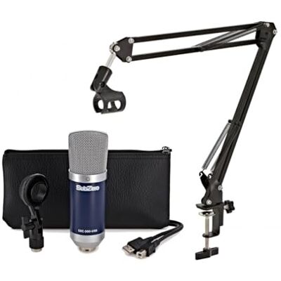 SubZero SZC-300-USB Micrófono de Condensador con Brazo de Micrófono SubZero SZC-300-USB Micrófono de Condensador con Brazo de Micrófono