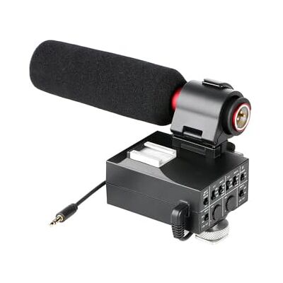 Saramonic Mezclador de audio de 2 canales y kit de micrófono de escopeta XLR Saramonic Mezclador de audio de 2 canales y kit de micrófono de escopeta XLR