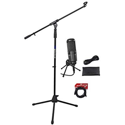 Audio Technica AT2020USB + Plus USB micrófono w/salida de auriculares + trípode + XLR Audio Technica AT2020USB + Plus USB micrófono w/salida de auriculares + trípode + XLR