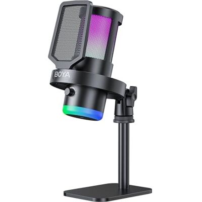 BOYA G30 Micrófono USB Gaming para PC/PS4/PS5, 192/96/48 kHz, 24/16 bits, RGB, Cancelación de Ruido, Mute, Ganancia, Monitoreo, Filtro Antipop, Micrófono de Condensador para Streaming y Podcasting BOYA G30 Micrófono USB Gaming para PC/PS4/PS5, 192/96/48 kHz, 24/16 bits, RGB, Cancelación de Ruido, Mute, Ganancia, Monitoreo, Filtro Antipop, Micrófono de Condensador para Streaming y Podcasting