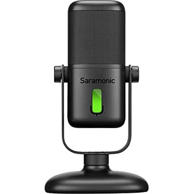 Saramonic Micrófono de Estudio USB de diafragma Grande con Soporte magnético de Mesa, Salida de Auriculares y LED Multicolor para computadoras y Dispositivos móviles (SR-MV2000) Saramonic Micrófono de Estudio USB de diafragma Grande con Soporte magnético de Mesa, Salida de Auriculares y LED Multicolor para computadoras y Dispositivos móviles (SR-MV2000)