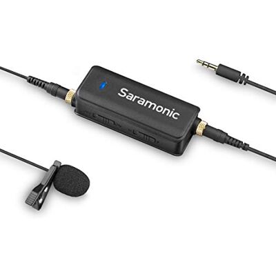 Saramonic LavMic Lavalier y mezclador premium para cámaras, teléfonos inteligentes, tabletas, GoPro, mezcladores, grabadoras y más (LavMic) Saramonic LavMic Lavalier y mezclador premium para cámaras, teléfonos inteligentes, tabletas, GoPro, mezcladores, grabadoras y más (LavMic)