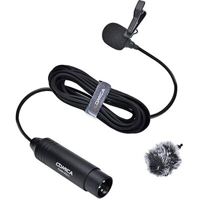 COMICA XLR micrófono CVM V02C XLR micrófono Lavalier cardioide de Solapa, micrófono para cámara Canon Sony Panasonic videocámaras Zoom H4n H5 H6 Tascam DR-40 DR-100 grabadores (1 Paquete) COMICA XLR micrófono CVM V02C XLR micrófono Lavalier cardioide de Solapa, micrófono para cámara Canon Sony Panasonic videocámaras Zoom H4n H5 H6 Tascam DR-40 DR-100 grabadores (1 Paquete)