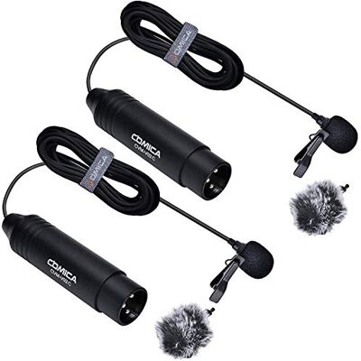COMICA XLR micrófono CVM V02C2 XLR micrófono Lavalier cardioide de Solapa, micrófono para cámara Canon Sony Panasonic videocámaras Zoom H4n H5 H6 Tascam DR-40 registradores de DR-100 (Paquete de 2) COMICA XLR micrófono CVM V02C2 XLR micrófono Lavalier cardioide de Solapa, micrófono para cámara Canon Sony Panasonic videocámaras Zoom H4n H5 H6 Tascam DR-40 registradores de DR-100 (Paquete de 2)
