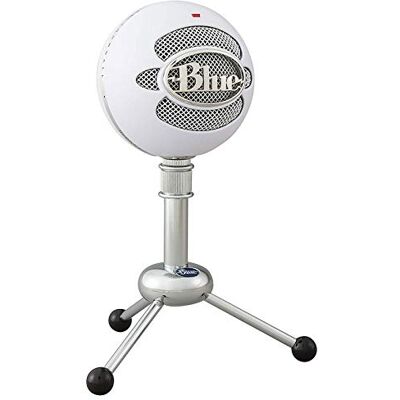 Logitech Blue Snowball iCE Plug 'n Play Micrófono USB para grabación, podcasting, transmisión, Twitch Game, Voiceover, YouTube Videos en PC y Mac, color blanco Logitech Blue Snowball iCE Plug 'n Play Micrófono USB para grabación, podcasting, transmisión, Twitch Game, Voiceover, YouTube Videos en PC y Mac, color blanco