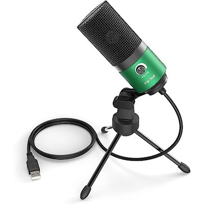 FIFINE Micrófono USB, PC Micrófono de Metal de Condensador para Grabación en Ordenadores, Estudio de Grabación de Cardioide, Voice Overs, Transmisión en Streaming y Videos Trabajando en Línea FIFINE Micrófono USB, PC Micrófono de Metal de Condensador para Grabación en Ordenadores, Estudio de Grabación de Cardioide, Voice Overs, Transmisión en Streaming y Videos Trabajando en Línea