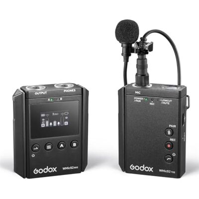 GODOX WMicS2 UHF Kit de micrófono inalámbrico compacto 1 GODOX WMicS2 UHF Kit de micrófono inalámbrico compacto 1
