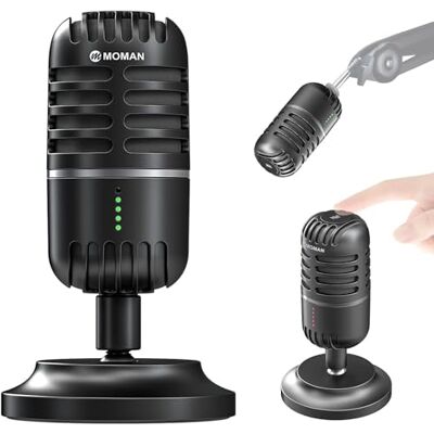 Moman Micrófono Inalambrico Solapa Micrófono Lavalier para Cámara Inalambrico-Microfono-Movil-DSLR-Cámara (USB) Moman Micrófono Inalambrico Solapa Micrófono Lavalier para Cámara Inalambrico-Microfono-Movil-DSLR-Cámara (USB)