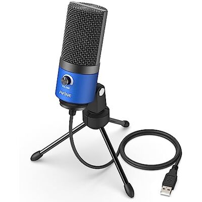 FIFINE Micrófono USB, PC Micrófono de Metal de Condensador para Grabación en Ordenadores, Estudio de Grabación de Cardioide, Voice Overs, Transmisión en Streaming y Videos Trabajando en Línea FIFINE Micrófono USB, PC Micrófono de Metal de Condensador para Grabación en Ordenadores, Estudio de Grabación de Cardioide, Voice Overs, Transmisión en Streaming y Videos Trabajando en Línea