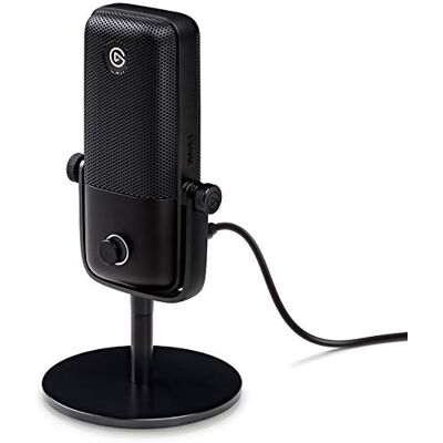 Elgato Wave:1 Micrófono condensador cardioide USB prémium, streaming, oficina en casa, software mezclador gratis, plugins de efectos, antidistorsión, plug n play, Mac, PC, compatible con Stream Deck Elgato Wave:1 Micrófono condensador cardioide USB prémium, streaming, oficina en casa, software mezclador gratis, plugins de efectos, antidistorsión, plug n play, Mac, PC, compatible con Stream Deck