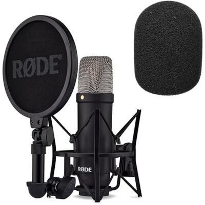 RØDE Rode NT1 Signature Black Micrófono de estudio + protector Keepdrum WS2 RØDE Rode NT1 Signature Black Micrófono de estudio + protector Keepdrum WS2