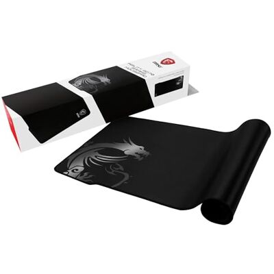 MSI Agility GD70 Alfombrilla Gaming Tamaño Extenso XXL, Superficie Textil de Seda Gaming, Suaves Bordes Cosidos, Base Antideslizante 900 x 400 x 3 mm MSI Agility GD70 Alfombrilla Gaming Tamaño Extenso XXL, Superficie Textil de Seda Gaming, Suaves Bordes Cosidos, Base Antideslizante 900 x 400 x 3 mm