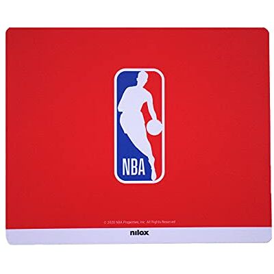 Nilox , Alfombrilla para ratón NBA Red, con Superficie antiestática y Antideslizante, Apta para Ratones ópticos y láser, Dimensiones 21 x 25,5 x 0,5 cm y Peso de 50 g Nilox , Alfombrilla para ratón NBA Red, con Superficie antiestática y Antideslizante, Apta para Ratones ópticos y láser, Dimensiones 21 x 25,5 x 0,5 cm y Peso de 50 g