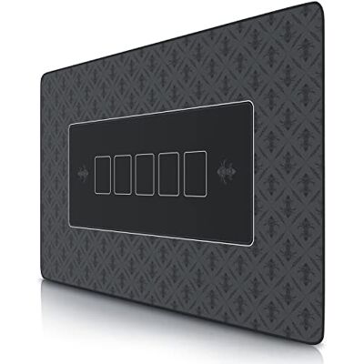 CSL-Computer tapete de Póker 100 x 60 cm Profesional Tamaño XXL Parte Inferior revestida de Goma para un Agarre Estable Lavable – Diseño de póker Color Negro CSL-Computer tapete de Póker 100 x 60 cm Profesional Tamaño XXL Parte Inferior revestida de Goma para un Agarre Estable Lavable – Diseño de póker Color Negro