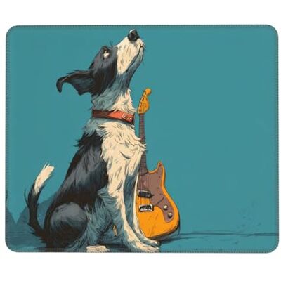 BLWSLC Alfombrilla de ratón antideslizante para juegos con perros tocando instrumentos musicales, alfombrilla de mouse de escritorio impresa adecuada para estudio y juegos, 7.9 x 9.5 pulgadas BLWSLC Alfombrilla de ratón antideslizante para juegos con perros tocando instrumentos musicales, alfombrilla de mouse de escritorio impresa adecuada para estudio y juegos, 7.9 x 9.5 pulgadas