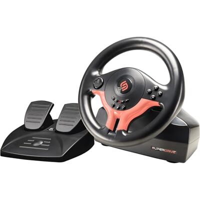 Subsonic Volante Superdrive SV250-S Volante de Carreras Switch 2 / Switch. Rotación de 180°, con Pedales y Paletas de Cambio – Edición Roja Subsonic Volante Superdrive SV250-S Volante de Carreras Switch 2 / Switch. Rotación de 180°, con Pedales y Paletas de Cambio – Edición Roja