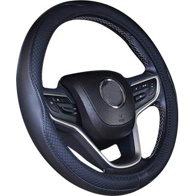 Mayco Bell Funda para Volante de Coche de Cuero de Microfibra Extragrande de 17, 18 y 19 Pulgadas para Camiones Grandes (18 Pulgadas, Negro) Mayco Bell Funda para Volante de Coche de Cuero de Microfibra Extragrande de 17, 18 y 19 Pulgadas para Camiones Grandes (18 Pulgadas, Negro)