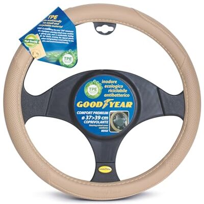 Goodyear Bottari Funda para Volante Comfort Premium Beige TPE ø 37>39 cm Goodyear Bottari Funda para Volante Comfort Premium Beige TPE ø 37>39 cm