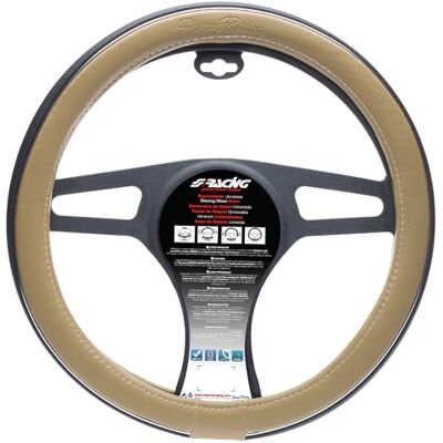 Simoni Racing Funda Volante Trophy 6-37-39cm Cuero Ecológico Negro/Crema Simoni Racing Funda Volante Trophy 6-37-39cm Cuero Ecológico Negro/Crema