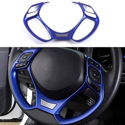 MICROCK Cubierta de Volante con Recortes, plástico ABS, Azul, 1 Unidad MICROCK Cubierta de Volante con Recortes, plástico ABS, Azul, 1 Unidad