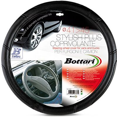 Bottari Italy Bottari Bottari Funda volante para coche, universal, "Stylish", color negro, talla universal: diámetro 37/39 cm, Diámetro 37-39 cm Bottari Italy Bottari Bottari Funda volante para coche, universal, "Stylish", color negro, talla universal: diámetro 37/39 cm, Diámetro 37-39 cm