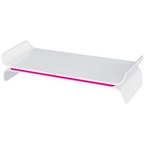 Leitz 65040023 Soporte para monitor ajustable Ergo WOW, dos alturas seleccionables, Fucsia/Blanco Leitz 65040023 Soporte para monitor ajustable Ergo WOW, dos alturas seleccionables, Fucsia/Blanco