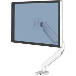 Fellowes Brazo para Monitor Individual Platinum Series Soporte para monitor ajustable, con funciones de inclinación, giro y rotación y con 2 puertos USB Tamaño máximo del monitor 32" Blanco Fellowes Brazo para Monitor Individual Platinum Series Soporte para monitor ajustable, con funciones de inclinación, giro y rotación y con 2 puertos USB Tamaño máximo del monitor 32" Blanco