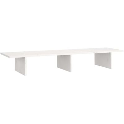 vidaXL Soporte para Monitor Almacenamiento Elevador Alta Ajustable Trabajo Portátil Sobremesa Base Oficina Casa Madera Maciza de Pino Blanco vidaXL Soporte para Monitor Almacenamiento Elevador Alta Ajustable Trabajo Portátil Sobremesa Base Oficina Casa Madera Maciza de Pino Blanco