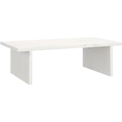 vidaXL Soporte para Monitor Almacenamiento Elevador Alta Ajustable Trabajo Portátil Sobremesa Base Oficina Casa Madera Maciza de Pino Blanco vidaXL Soporte para Monitor Almacenamiento Elevador Alta Ajustable Trabajo Portátil Sobremesa Base Oficina Casa Madera Maciza de Pino Blanco