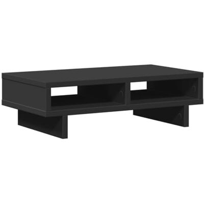 vidaXL Soporte de Monitor Madera ingeniería Negro 50x27x15 cm vidaXL Soporte de Monitor Madera ingeniería Negro 50x27x15 cm