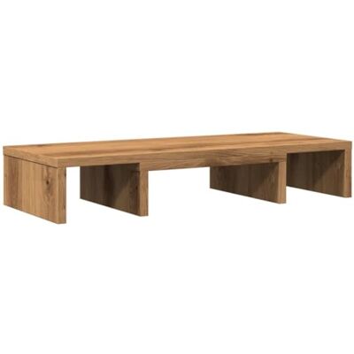 vidaXL Soporte pantalla ajustable madera roble artisan 60x24x10,5 cm vidaXL Soporte pantalla ajustable madera roble artisan 60x24x10,5 cm