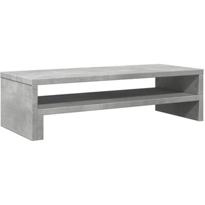 vidaXL Soporte de pantalla madera ingeniería gris hormigón 54x22x15 cm vidaXL Soporte de pantalla madera ingeniería gris hormigón 54x22x15 cm