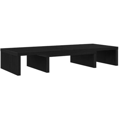 vidaXL Soporte para monitor ajustable, roble negro, 60x24x10,5 cm, vidaXL Soporte para monitor ajustable, roble negro, 60x24x10,5 cm,