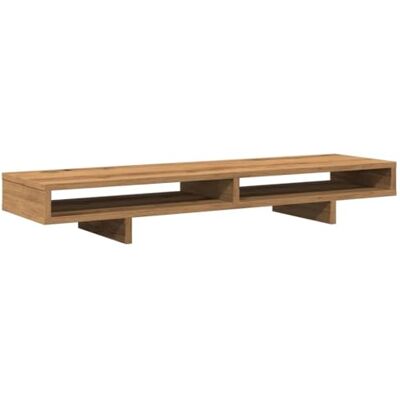 vidaXL Soporte de pantalla madera ingeniería artisian 100x27x15 cm vidaXL Soporte de pantalla madera ingeniería artisian 100x27x15 cm