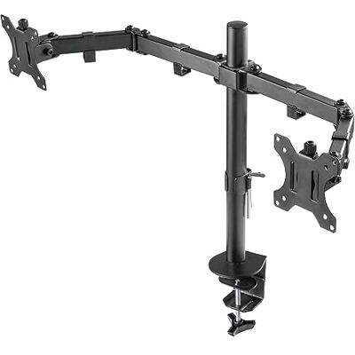 Deltaco Soporte para Monitor para Videojuegos, Soporte para Monitor, Soporte de Escritorio, 2 Soportes para Monitor VESA 75 x 75 13-32 Pulgadas Deltaco Soporte para Monitor para Videojuegos, Soporte para Monitor, Soporte de Escritorio, 2 Soportes para Monitor VESA 75 x 75 13-32 Pulgadas