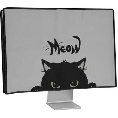 kwmobile Funda compatible con monitor Monitor de 31-32" Cubierta protectora textil para pantalla Gato Meow kwmobile Funda compatible con monitor Monitor de 31-32" Cubierta protectora textil para pantalla Gato Meow