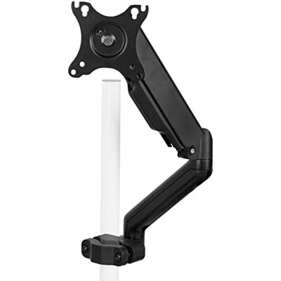 VIVO Brazo de monitor montado en poste negro, pantallas de 17-32 pulgadas Brazo neumático articulado universal de movimiento completo, placa VESA de 75 mm y 100 mm, se adapta a postes de 1.1 a 2.4 VIVO Brazo de monitor montado en poste negro, pantallas de 17-32 pulgadas Brazo neumático articulado universal de movimiento completo, placa VESA de 75 mm y 100 mm, se adapta a postes de 1.1 a 2.4