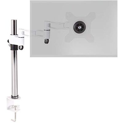Duronic DM351X3 We Brazo para Monitor de 13-27", hasta 10 kg, Color Blanco 2 Brazos Regulables, VESA 75 y 100 Movimiento Lateral 180°, Altura Ajustable y Cabezal Giratorio 360° e Inclinable +/ Duronic DM351X3 We Brazo para Monitor de 13-27", hasta 10 kg, Color Blanco 2 Brazos Regulables, VESA 75 y 100 Movimiento Lateral 180°, Altura Ajustable y Cabezal Giratorio 360° e Inclinable +/