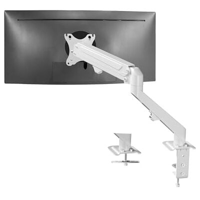 VIVO Soporte Premium para Monitor, Brazo con Tensión de Alta Resistencia para Pantallas de hasta 27 Pulgadas, Blanco, STAND-V101OW VIVO Soporte Premium para Monitor, Brazo con Tensión de Alta Resistencia para Pantallas de hasta 27 Pulgadas, Blanco, STAND-V101OW