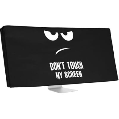 kwmobile Funda compatible con monitor Monitor de 34-35" Cubierta protectora textil para pantalla Don't touch my Screen kwmobile Funda compatible con monitor Monitor de 34-35" Cubierta protectora textil para pantalla Don't touch my Screen