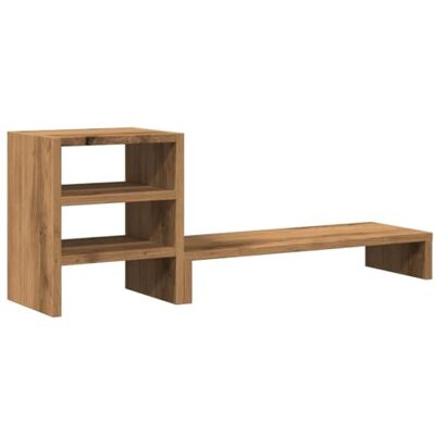 vidaXL Soporte de Monitor con Organizador Escritorio Madera artisian vidaXL Soporte de Monitor con Organizador Escritorio Madera artisian