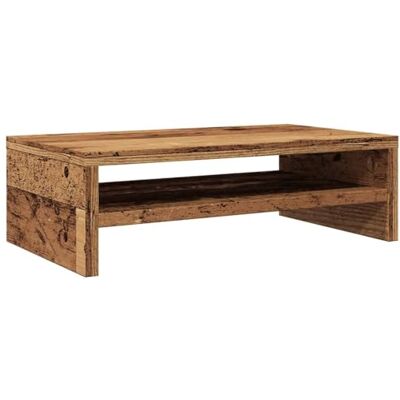vidaXL Soporte pantalla madera contrachapada madera vieja 42x24x13 cm vidaXL Soporte pantalla madera contrachapada madera vieja 42x24x13 cm