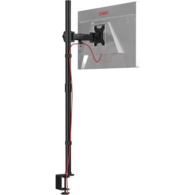 Duronic DMT251X2 BK Brazo para Monitor de 13" a 32" de 8 kg Altura de 100 cm Ajustable, Cabezal, VESA 75 y 100 Giratorio e Inclinable -90°+35°, Brazo Extensible 19 cm, Soporte Duronic DMT251X2 BK Brazo para Monitor de 13" a 32" de 8 kg Altura de 100 cm Ajustable, Cabezal, VESA 75 y 100 Giratorio e Inclinable -90°+35°, Brazo Extensible 19 cm, Soporte