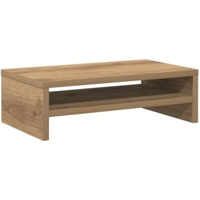 vidaXL Soporte mesa pantalla madera ingeniería roble 42x24x13 cm vidaXL Soporte mesa pantalla madera ingeniería roble 42x24x13 cm
