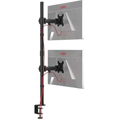 Duronic DMT252VX1 BK Brazo para Monitor de 13" a 32" de 8 Kg Máximo Cabezal, VESA 75 y 100 Giratorio e Inclinable -90°+ 35°, Altura Ajustable 100 cm, Brazo Extensible, Soporte TV LED LCD Duronic DMT252VX1 BK Brazo para Monitor de 13" a 32" de 8 Kg Máximo Cabezal, VESA 75 y 100 Giratorio e Inclinable -90°+ 35°, Altura Ajustable 100 cm, Brazo Extensible, Soporte TV LED LCD