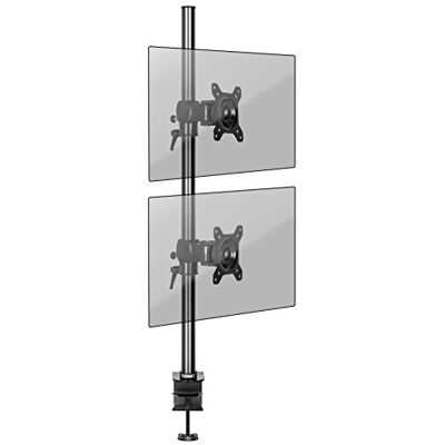 Duronic DM35V2X1 Brazo Vertical para 2 Monitores de Escritorio, VESA 75/100 Soporte de Doble Pantalla Articulada y Ergonómica, Altura Ajustable, Giratorio e Inclinable, para Oficina y Casa Duronic DM35V2X1 Brazo Vertical para 2 Monitores de Escritorio, VESA 75/100 Soporte de Doble Pantalla Articulada y Ergonómica, Altura Ajustable, Giratorio e Inclinable, para Oficina y Casa