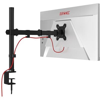 Duronic DM151X3 Soporte Monitor Individual, Ajustable en Altura, hasta 8 Kg Para Pantalla de 13 a 32", Cabezal VESA 75 y 100 Giratorio e Inclinable -90 °+ 35 °, Doble Brazo Extensible, Regulable Duronic DM151X3 Soporte Monitor Individual, Ajustable en Altura, hasta 8 Kg Para Pantalla de 13 a 32", Cabezal VESA 75 y 100 Giratorio e Inclinable -90 °+ 35 °, Doble Brazo Extensible, Regulable