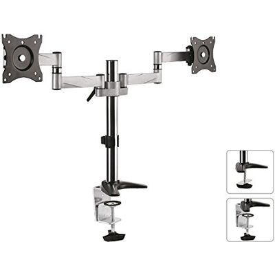 Maclean MC 714 Dual 360 ° Dual de Doble Pantalla Plana LCD Monitor LED Brazo para Monitor para Pantalla Plana VESA 75 x 75 100 x 100 Maclean MC 714 Dual 360 ° Dual de Doble Pantalla Plana LCD Monitor LED Brazo para Monitor para Pantalla Plana VESA 75 x 75 100 x 100